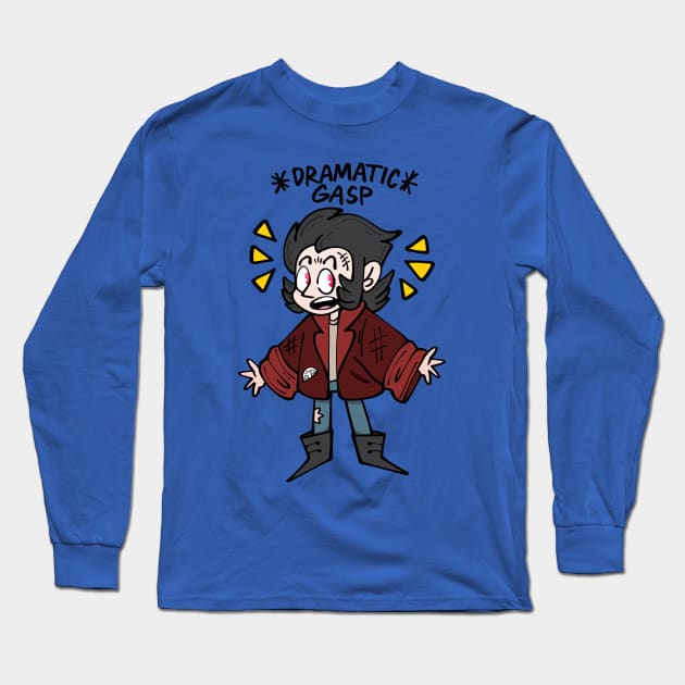 Creep (Dramatic Gasp) Long Sleeve T-Shirt by Get A Klu Comics